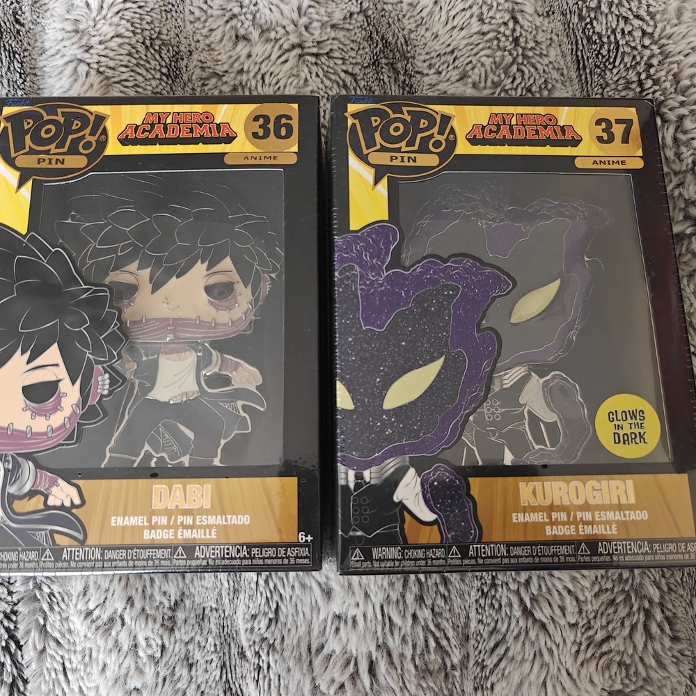 Pop My Hero Academia Dabi and Kurogiri Pins